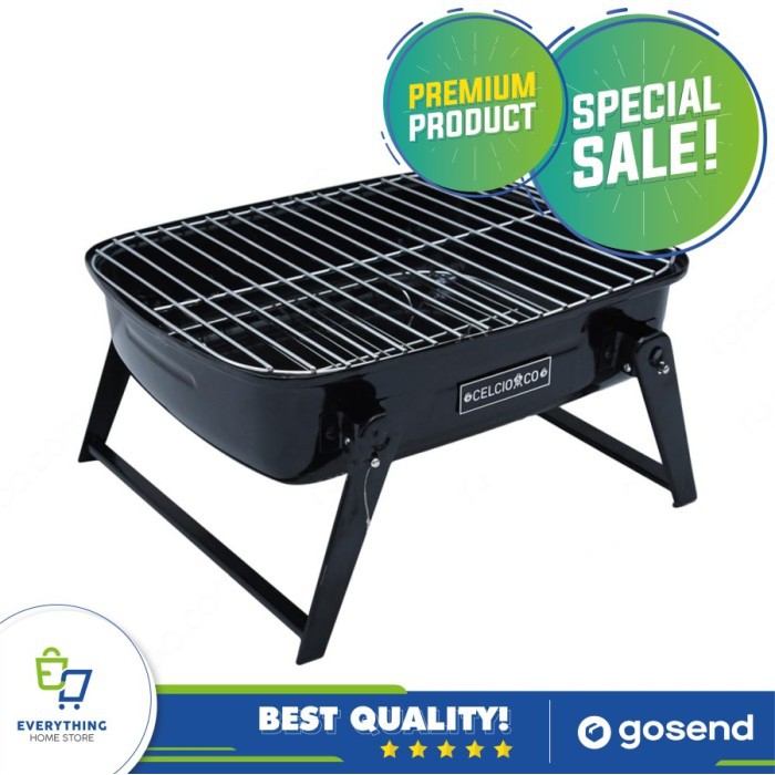 PREMIUM Alat Panggang BBQ Lipat Anti Karat Folding BBQ Griller