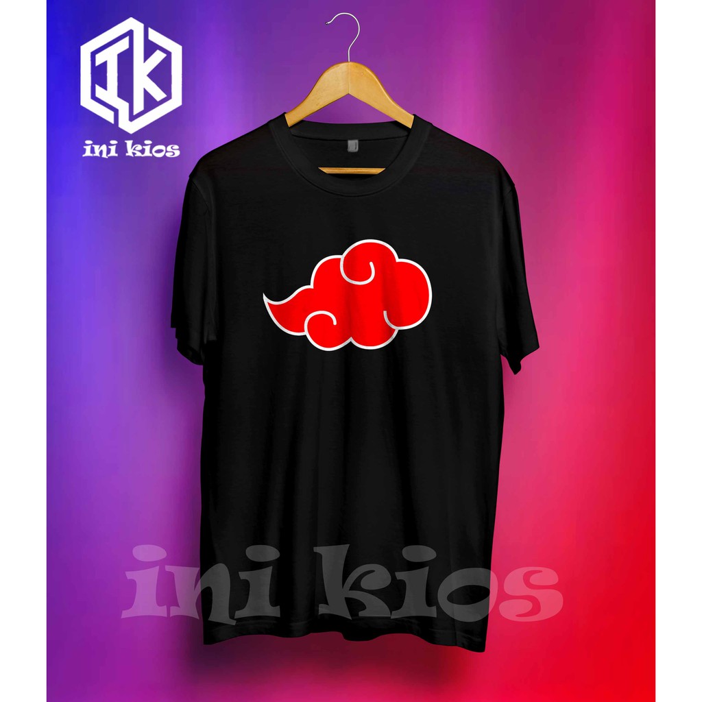 Baju Kaos  AKATSUKI NARUTO Keren Pria Wanita Distro Kaos Pria Keren