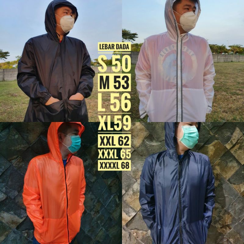 TERMURAH JAKET PELINDUNG DIRI JPD FASHION PARASUT ANTI CORONA PRIA COWOK HOODIE