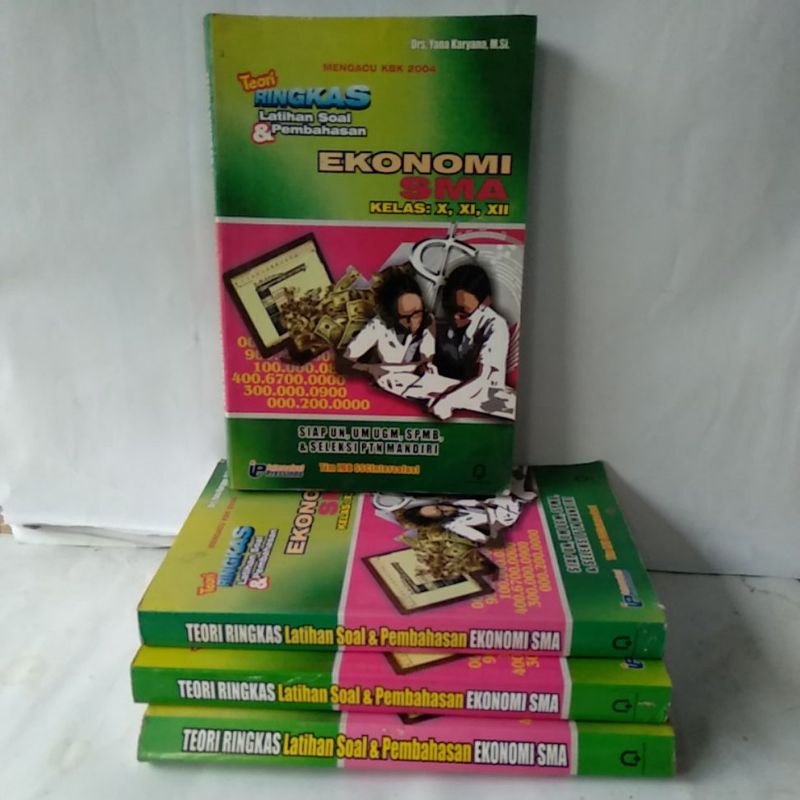 Jual Buku Teori Ringkas Latihan Soal Dan Pembahasan Ekonomi SMA Yana ...