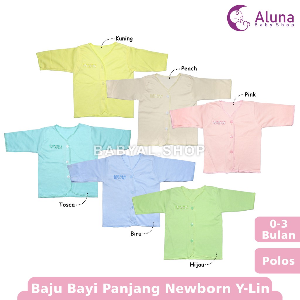 Baju Bayi Lengan Panjang Newborn Y-Lin Baby Kattun SNI