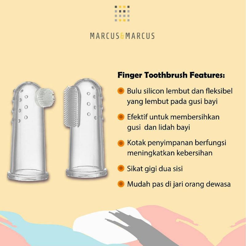 Marcus &amp; Marcus Finger Toothbrush &amp; Gum Massager Set