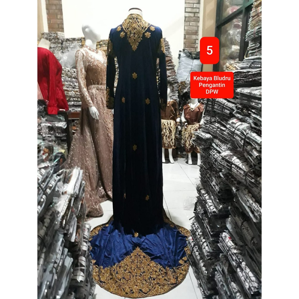 Kebaya Pengantim Bludru Kutu Baru