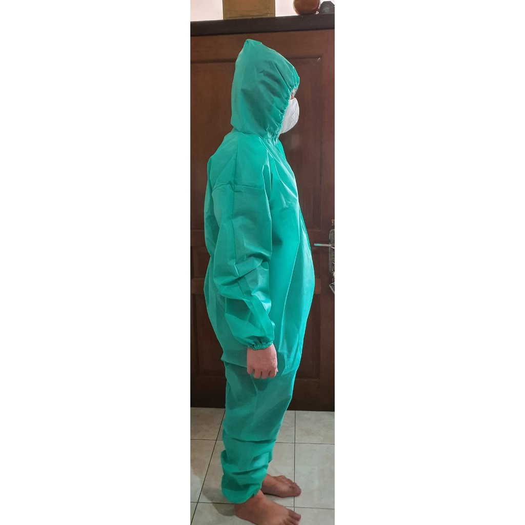 Baju APD Hazmat Pelindung Medis Coverall Disposable Virus Non Hospital Grade Quality