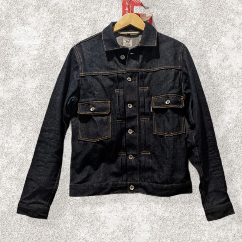 WINGMAN DENIM JACKET 14OZ  NOT SAGE OLDBLUE NBDN WARPWEFT VOYEJ UNIQLO