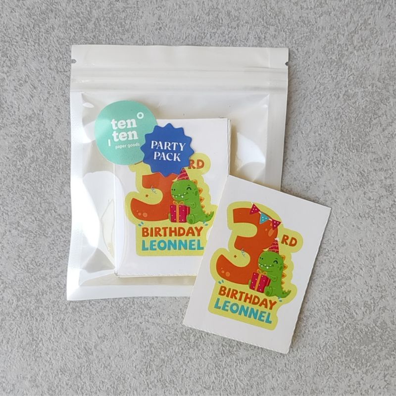 (MIN. 30 PCS) Stiker Birthday/Ulang Tahun Custom (BISA REQUEST TEMA)
