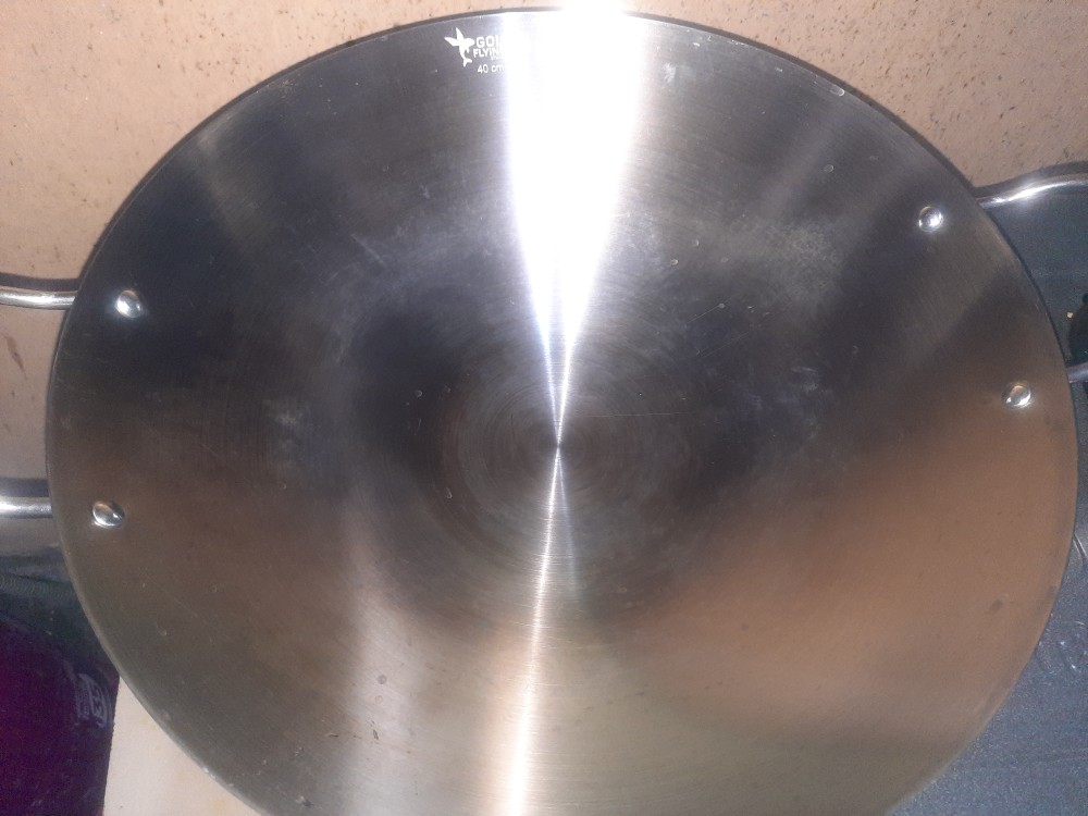 Wajan Stainless Steel Tebal Kokoh Anti Lengket Wajan Harden Golden Flying Fish Original