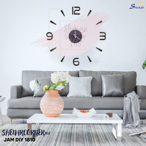 SHENAR JAM DINDING DIY BESAR ANGKA HURUF 3D / JAM RAKSASA TEMPEL TEMBOK GIANT WALL CLOCK, SHENARCORNER168