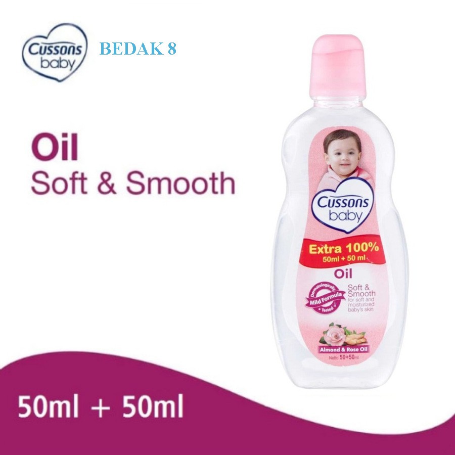 Cussons Baby Oil 50 ml + 50 ml extra isi 100 %