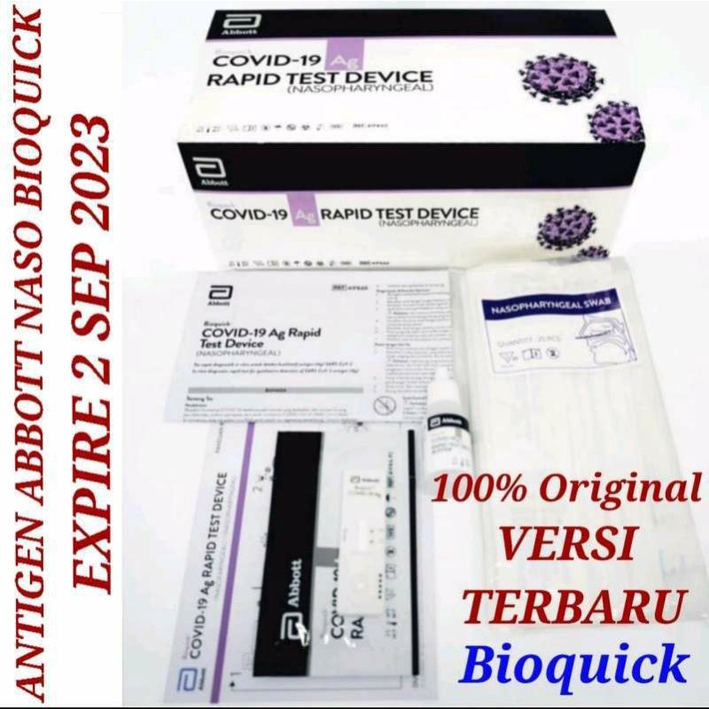 Swab Antigen Abbott Naso 25 test Abbott bioquick Nashoparingaeal