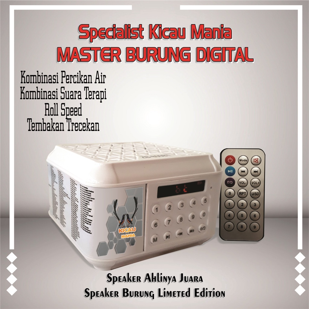 SPEAKER MASTERAN BURUNG KELUARAN TERBARU Speaker Suara Masteran Burung Kicau