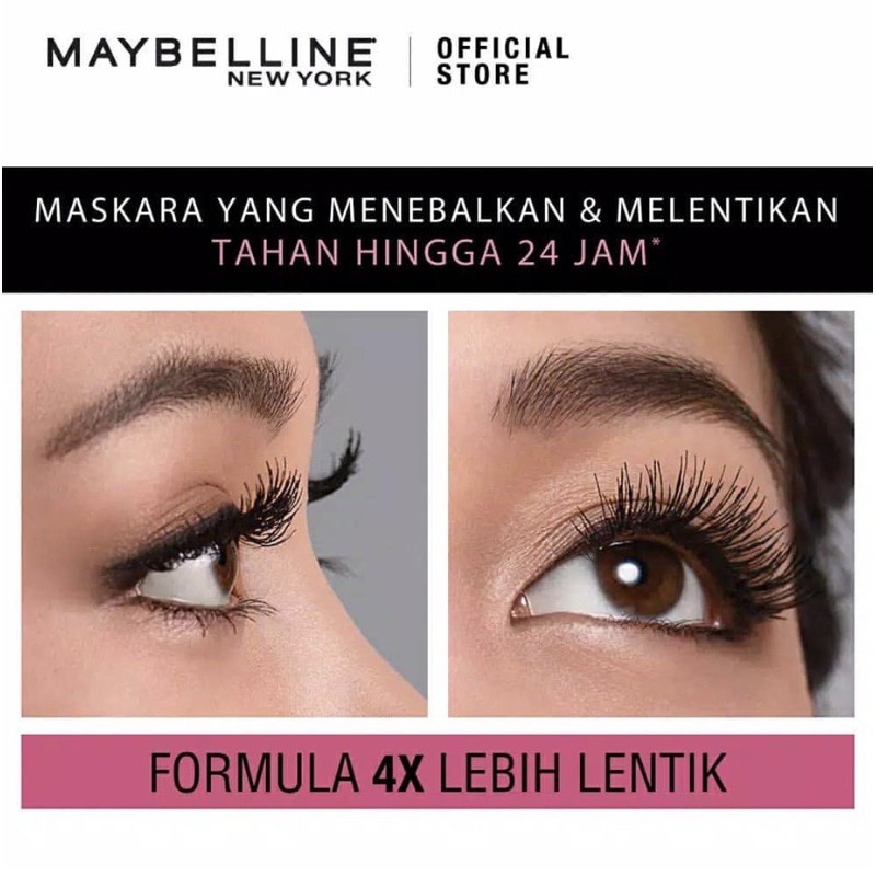 MAYBELLINE HYPERCURL MASCARA QL MASKARA PELENTIK BULU MATA KOSMETIK