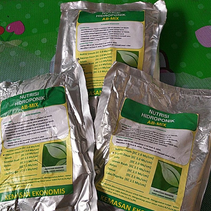 AB MIX NUTRISI SAYURAN DAUN HIDROPONIK