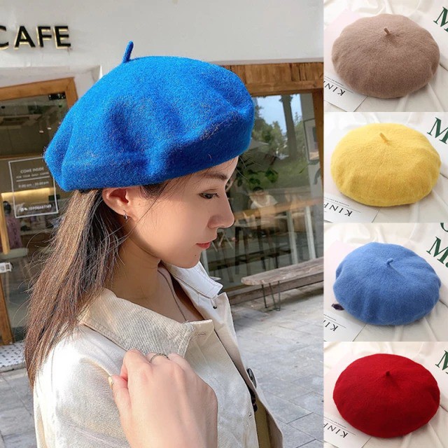 TOPI BARET WANITA KEKINIAN FASHION SELEBGRAM KOREA WOMAN CAP KUPLUK CEWEK DEWASA SENIMAN ARTIST A2