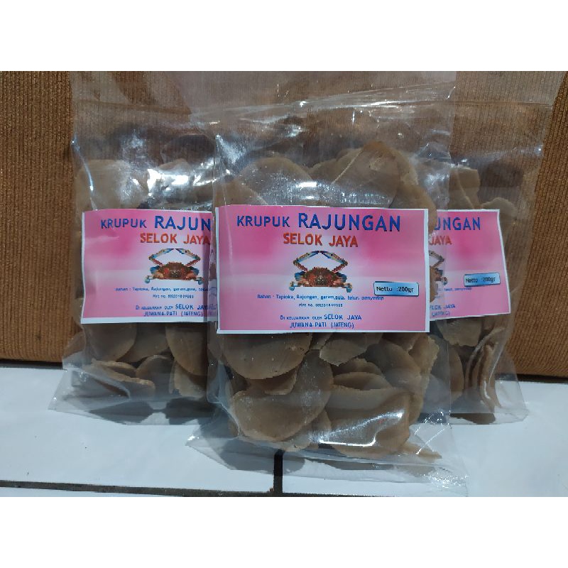 

Kerupuk Rajungan Mentah 200g