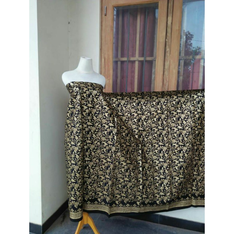 Kain Tradisional motif Bakung/Kain jarik Prada emas/Kain batik jarik tradisional/Kain seragam/Kain