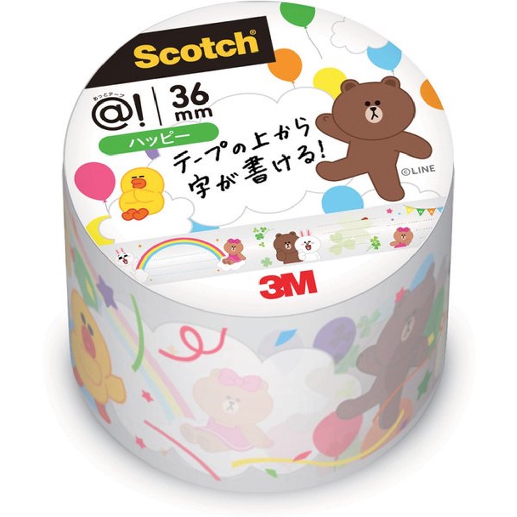 

Scotch Atto Masking Tape LINE Happy