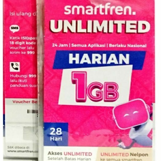 VOUCHER DATA SMARTFREN KUOTA UNLIMITED 2gb/hr