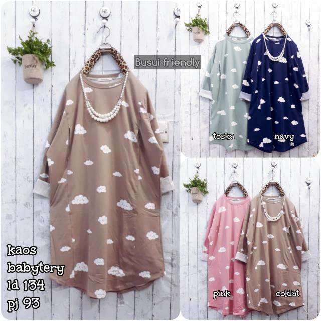 Tunik awan busui ld 110-120