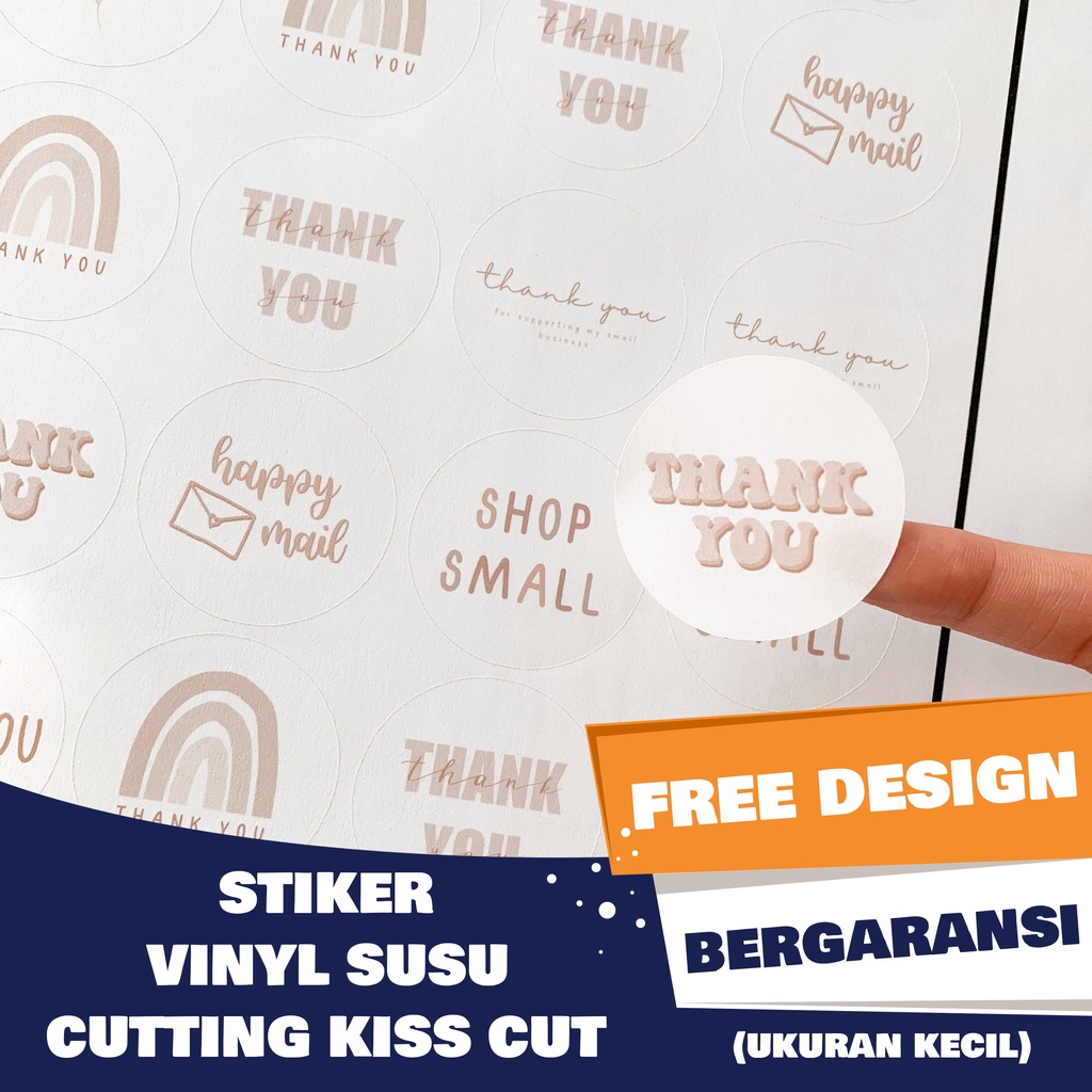 

Cetak Stiker Vinyl Susu Label Sticker Anti Air Kemasan Produk Nama Logo Brand Olshop Makanan Minuman Custom - Ukuran Custom