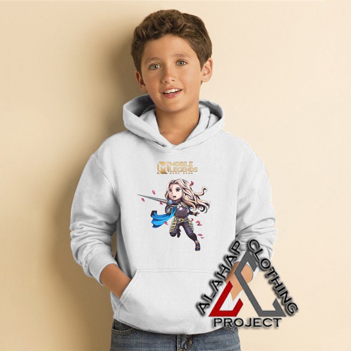JAKET ANAK SWEATER HOODIE ANAK MOBILE LEGEND LANCELOT NO SKIN