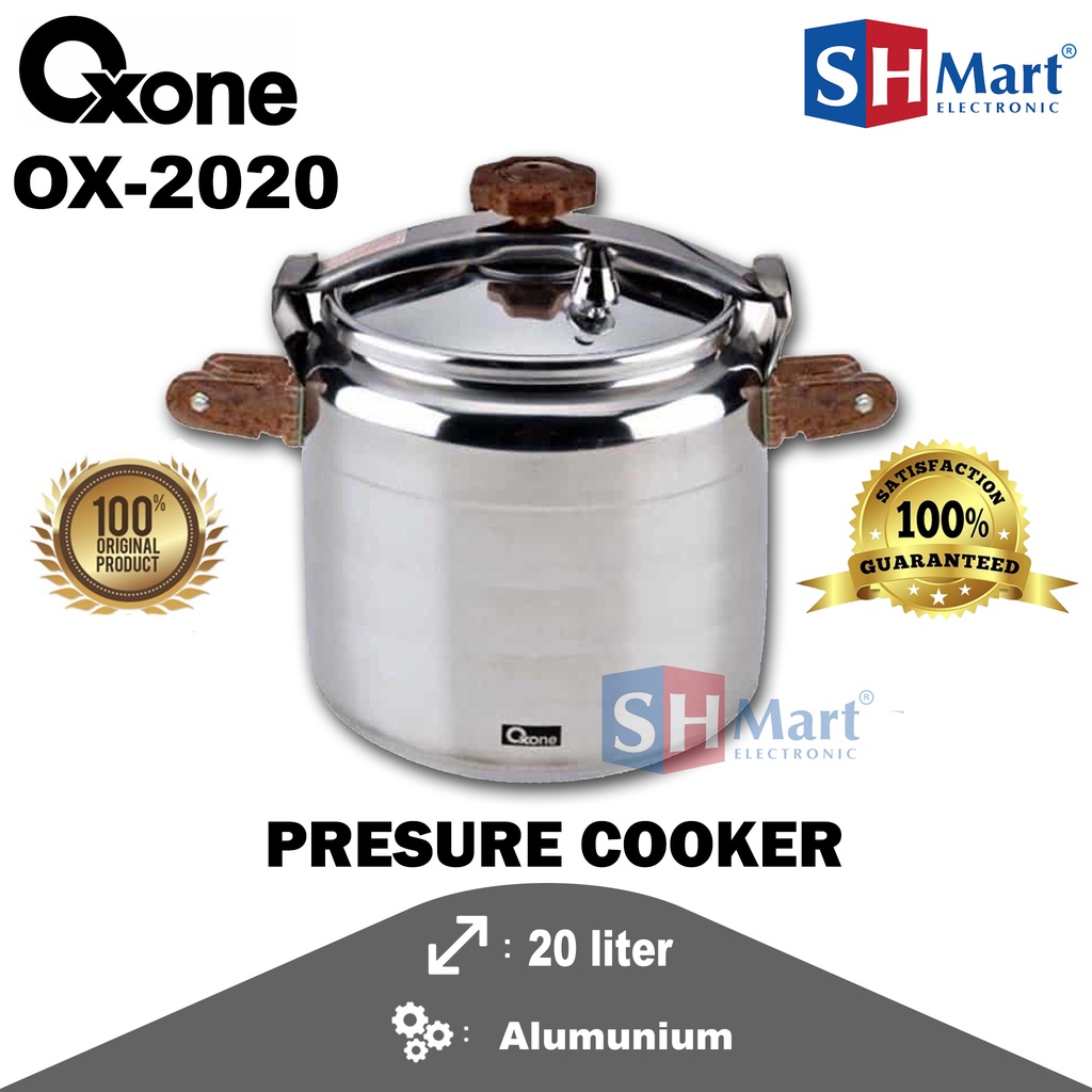 OXONE ALUPRESS COOKER PANCI PRESTO ALUMINIUM KAPASITAS 20 LITER OX-2020 OX2020 ORIGINAL OXONE