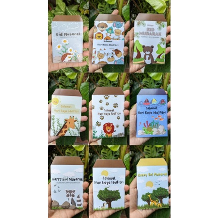 

Amplop Lebaran | Angpao Lebaran Isi 10pcs | uang dilipat | Amplop Animals | Amplop design Hewan | uk. 9x7cm