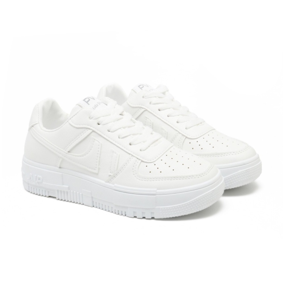 PVN Kara Sepatu Sneakers Wanita Sport Shoes White White 354