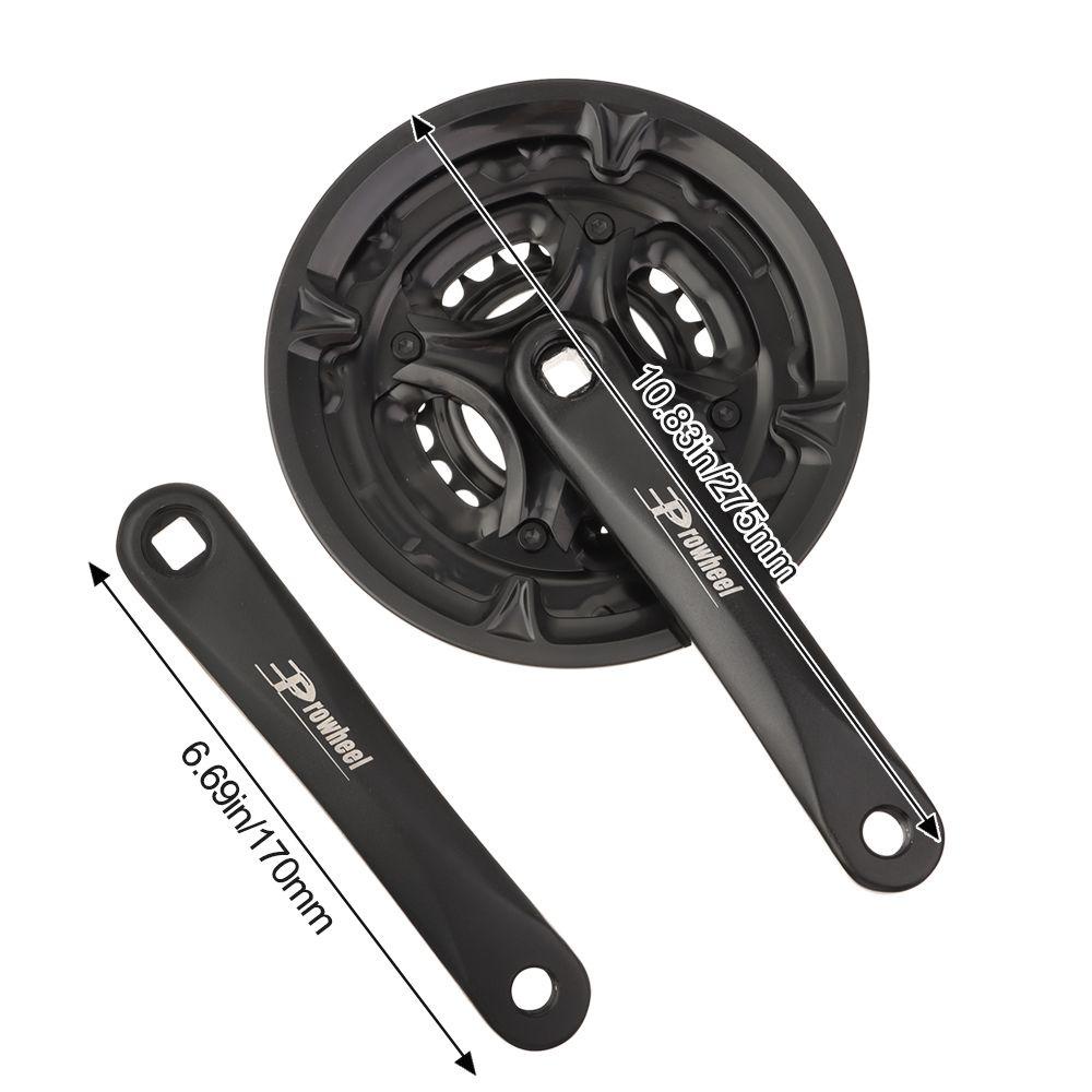 Suyo Crankset Sepeda Gunung Bahan Baja Ukuran 170mm