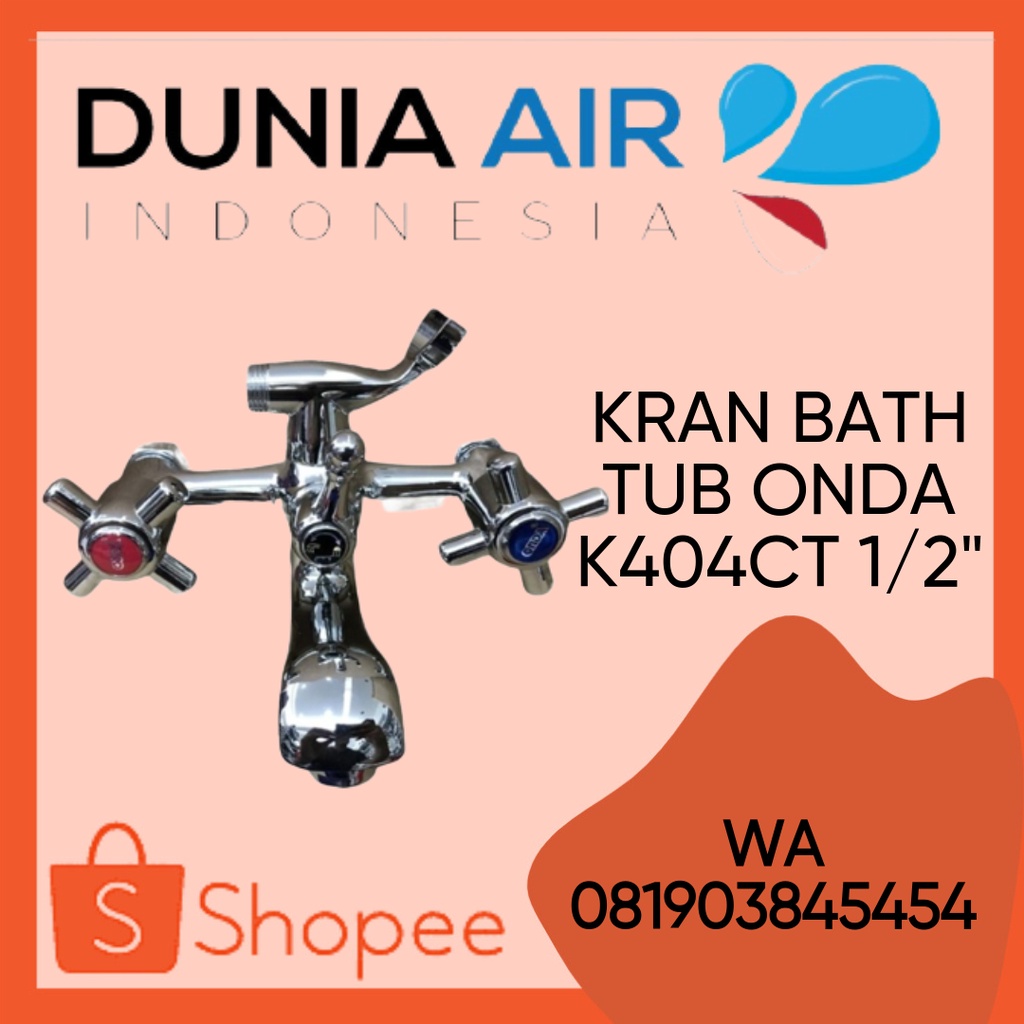 KRAN BATH TUB ONDA K404CT KRAN MIXER PANAS DINGIN 1/2" SHOWER MIXER