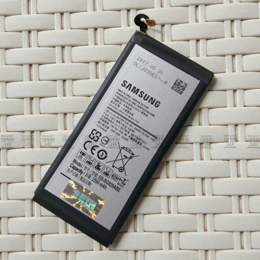 Baterai Samsung Galaxy S6 FLAT G920 G9200 G9208 G9209 SEIN Batre Battery Batrai S 6 HP