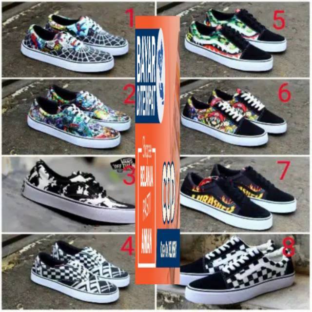 SEPATU VANS AUTHENTIC OS FULL PRINT 7 VARIAN.