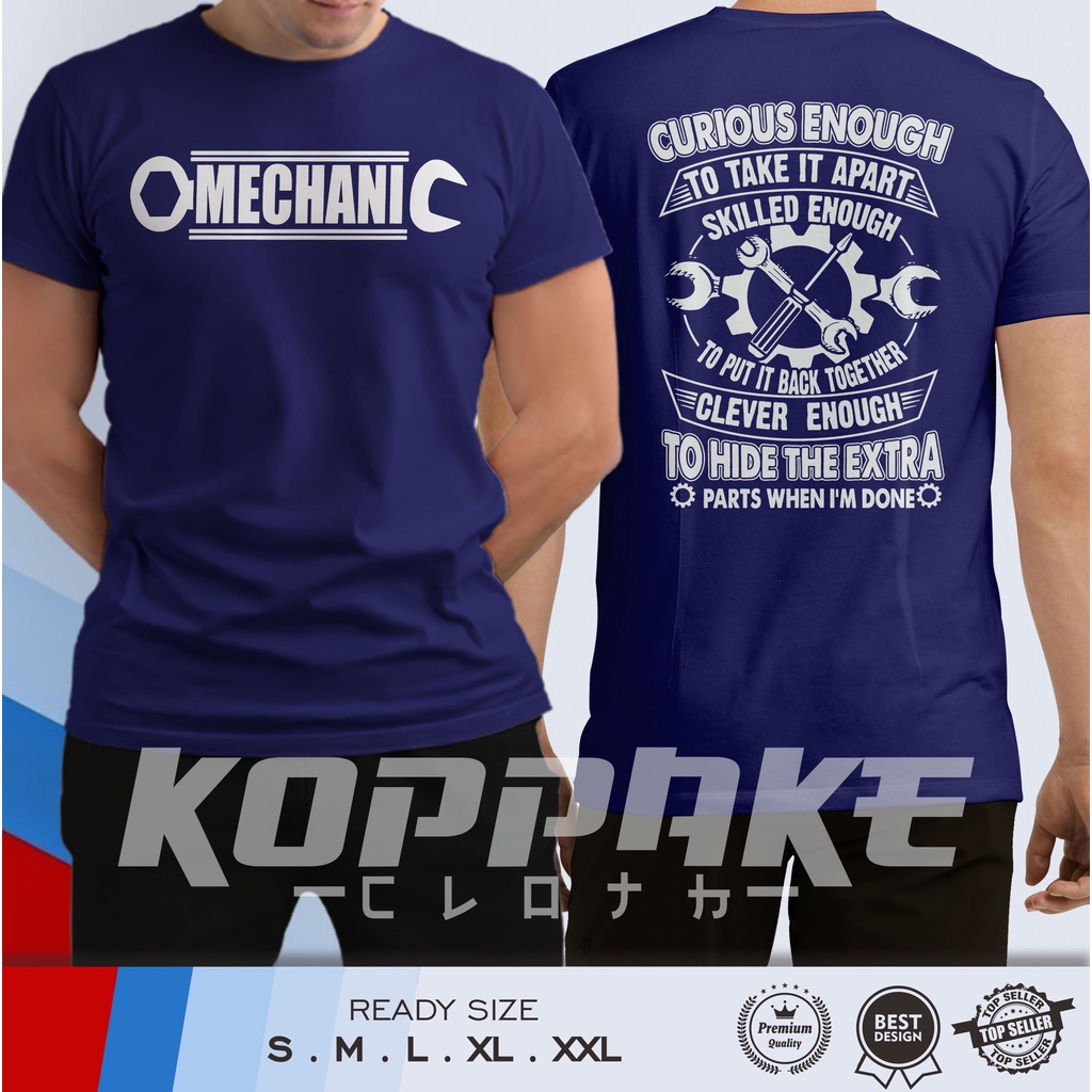 Kaos Mekanik Bengkel v2 Baju Otomotif