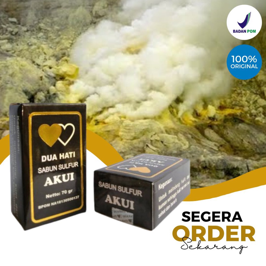 Sabun Panu paling Ampuh/Sabun Belerang Untuk gatal/Sabun Gatal Kulit/Sabun Akui 70g ORIGINAL 100% BP