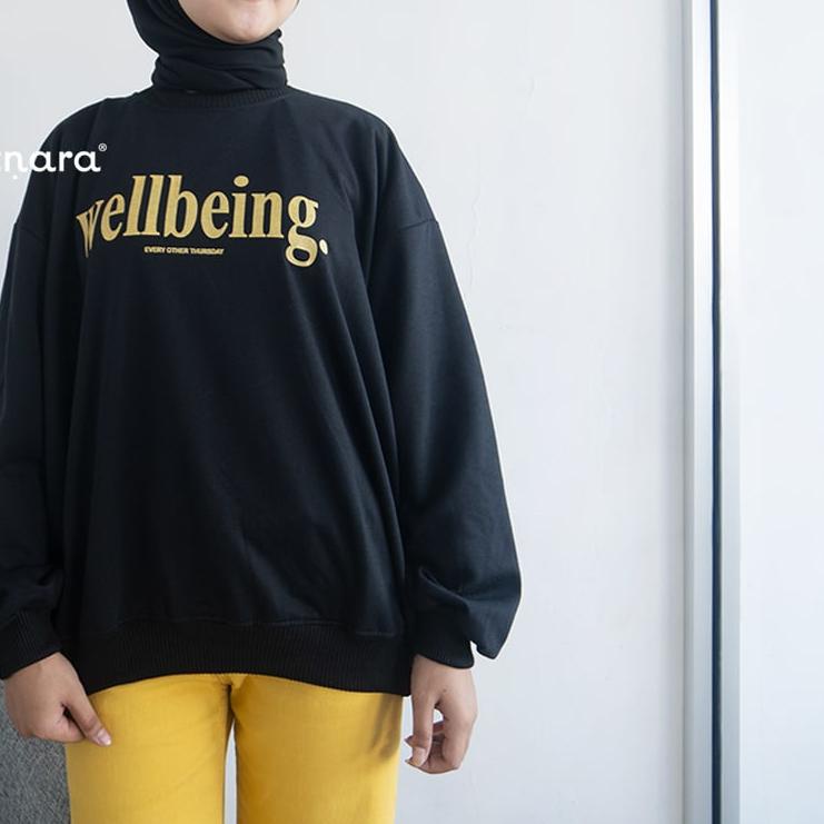 ► Nara Grosir - Wellbeing XXL Sweater l Sweater Polos l Sweater Pria dan Wanita ◘