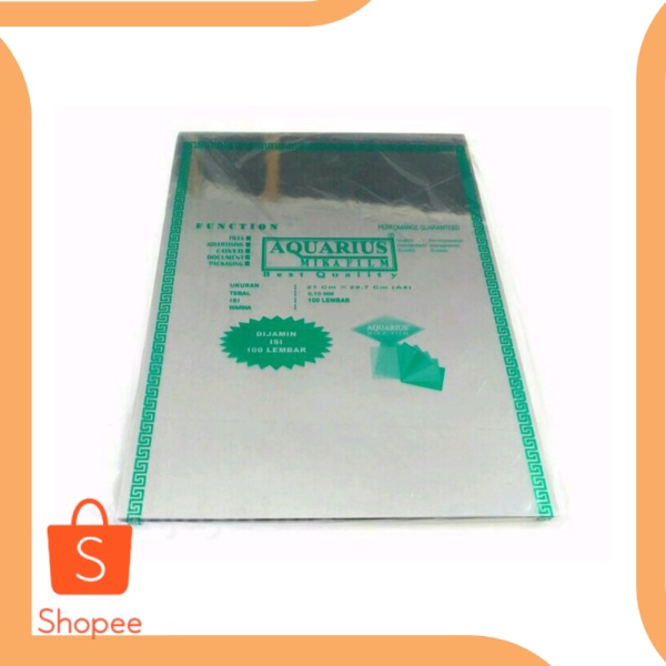 

Plastik Cover Mika jilid 0.10 A4 aquarius bening limited stock 6Zept2