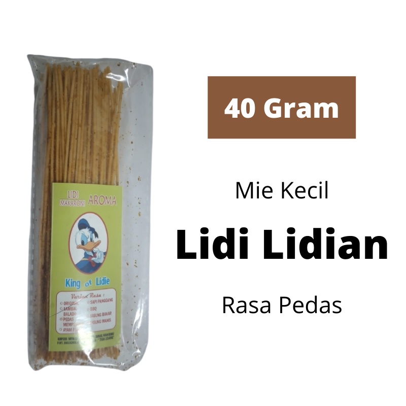 

Mr Twins - Mie Lidi Lidian Pedas / Mie Lidi / Lidi Lidian Murah 40 Gram