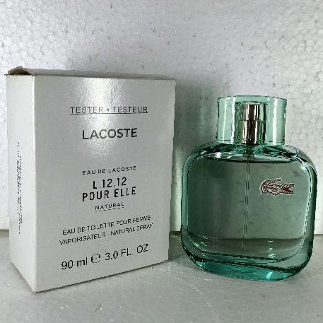 Tester Parfum OriginaL Lacoste L.12.12 Pour Elle Natural EDT Pour Femme 90 ml