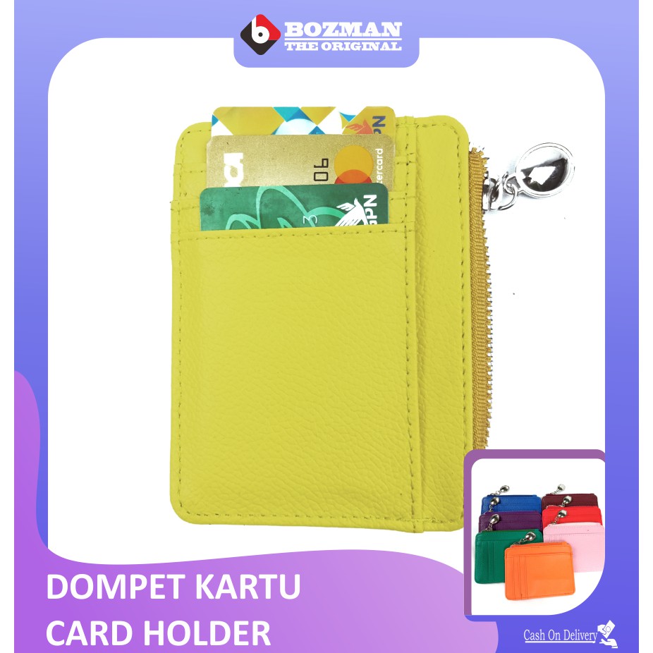 Dompet Kartu Wallet Card Holder Kulit PU Leather Premium