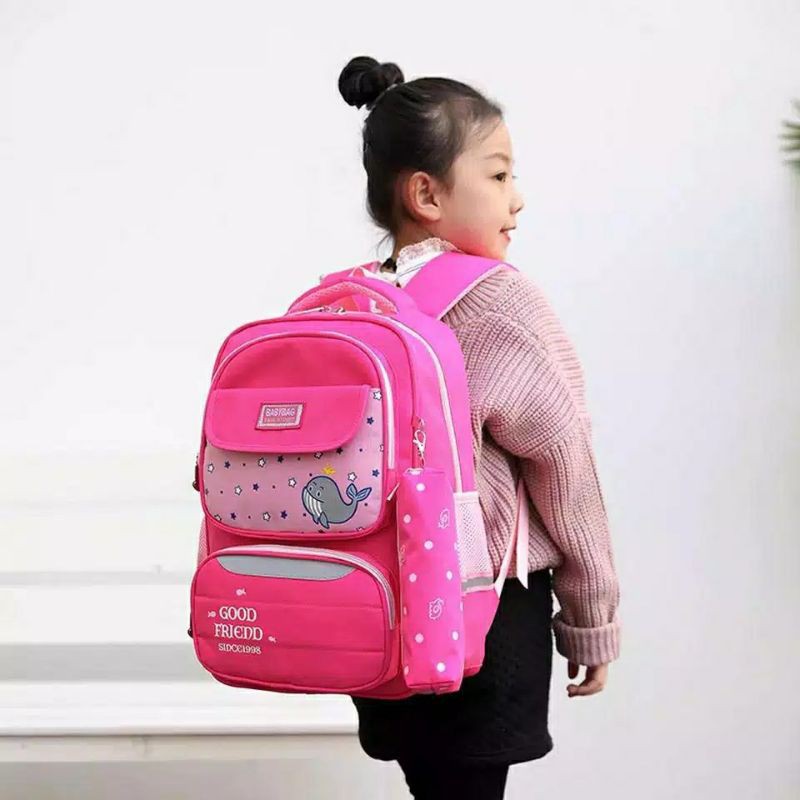 Arifirn Paus -  1Set Tas Ransel backpack Korean Lucu