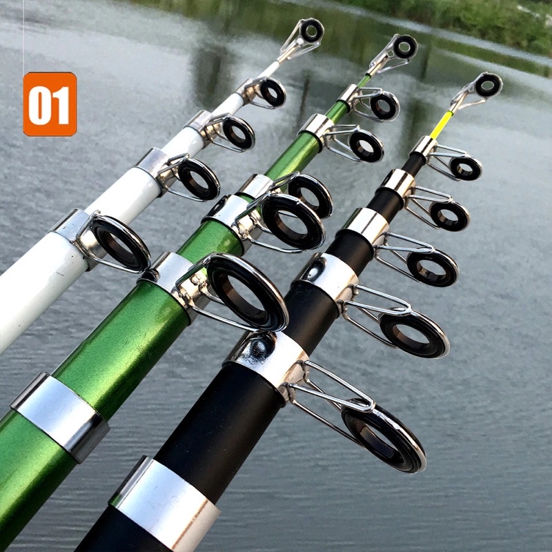 TaffSPORT GHOTDA Joran Pancing Telescopic Fishing Rod Pole Carbon Fiber 2.1M - 3M