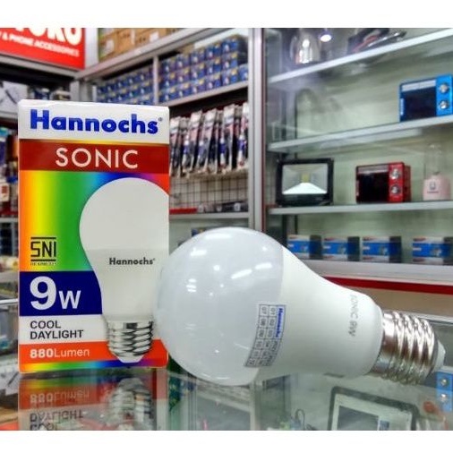 Lampu led hannochs sonic 9 watt nyala putih