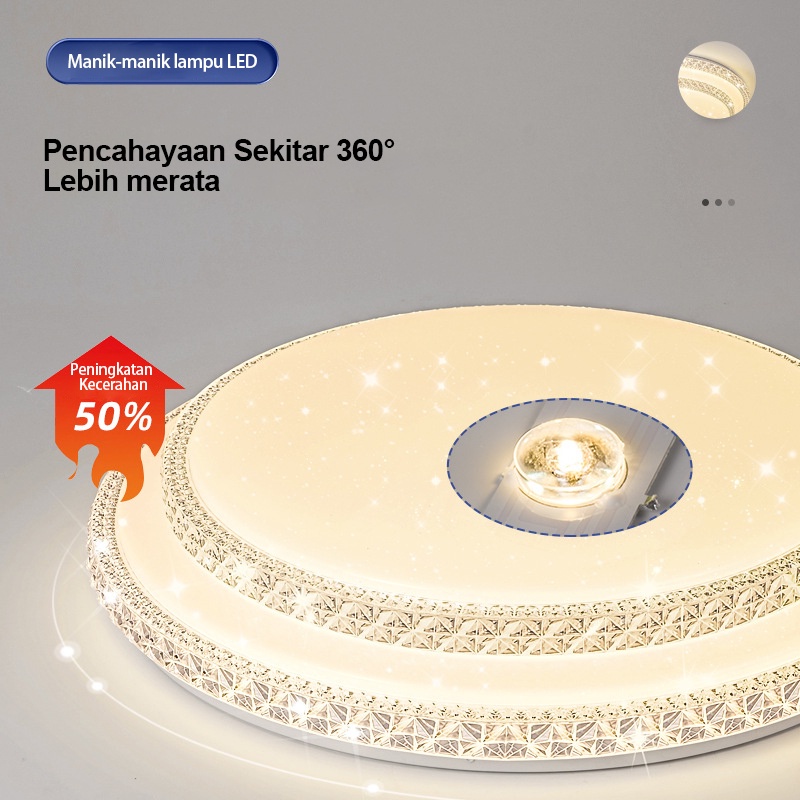 Golden LED Lampu Plafon Ceilling Lampu Lampu Bulat Untuk Ruang Tamu/Kamar Tidur/Dapur  Lampu Hias Plafon