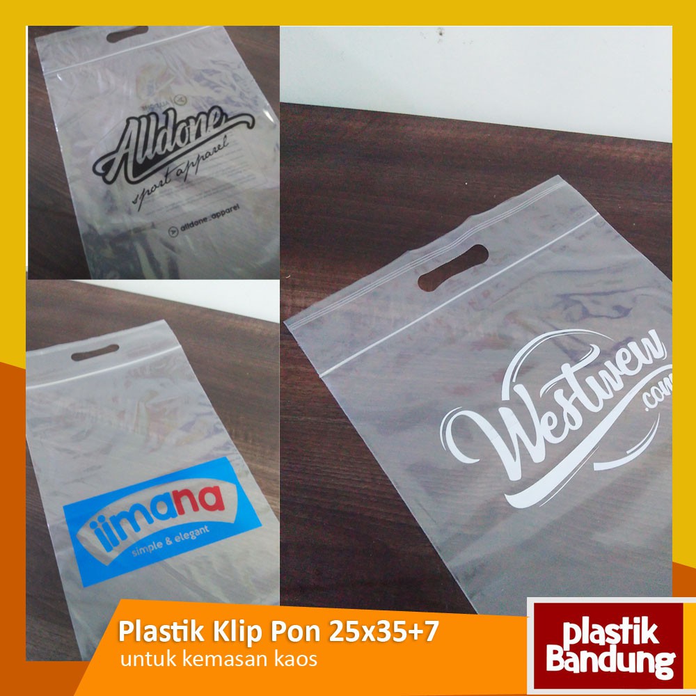 Plastik klip 25x35 Untuk Kemasan Kaos baju Shopee Indonesia