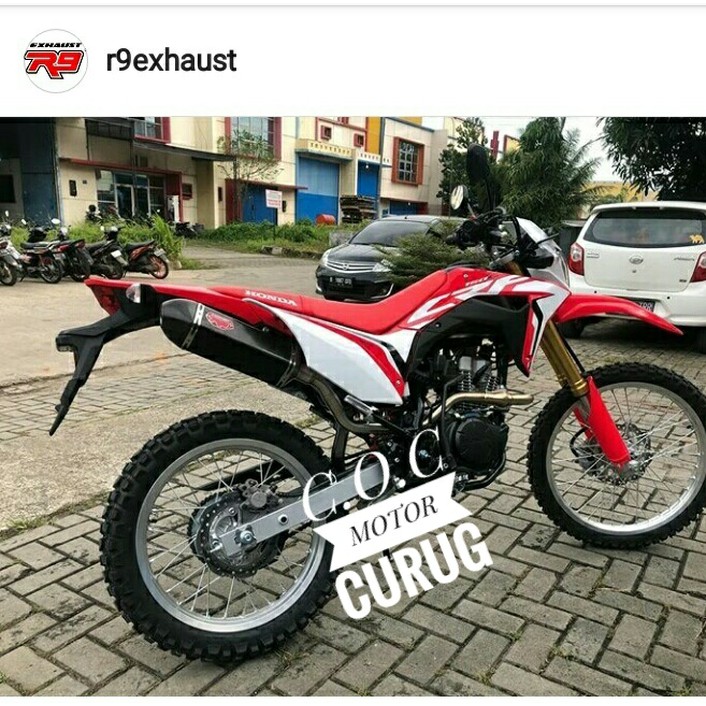 *Otomotif* KNALPOT R9 RACING ASLI ORIGINAL MGX SS BLACK HONDA CRF150L CRF 150 L
