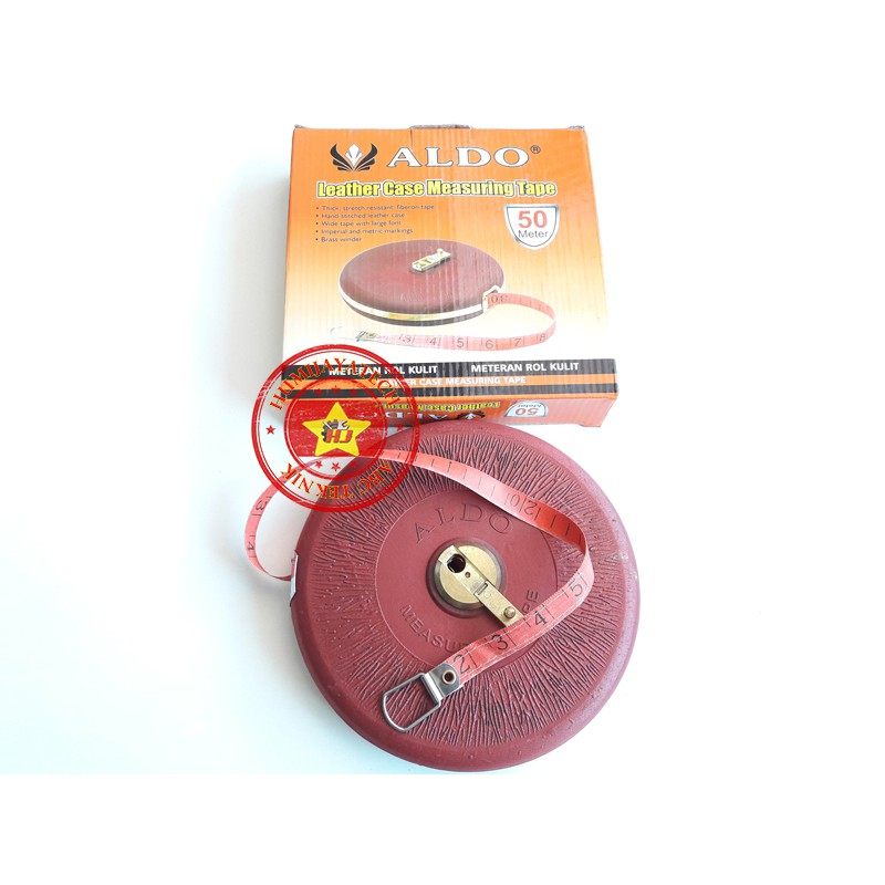 Roll Meter Kain 50m Aldo / Meteran roll 50m / Meteran Kain