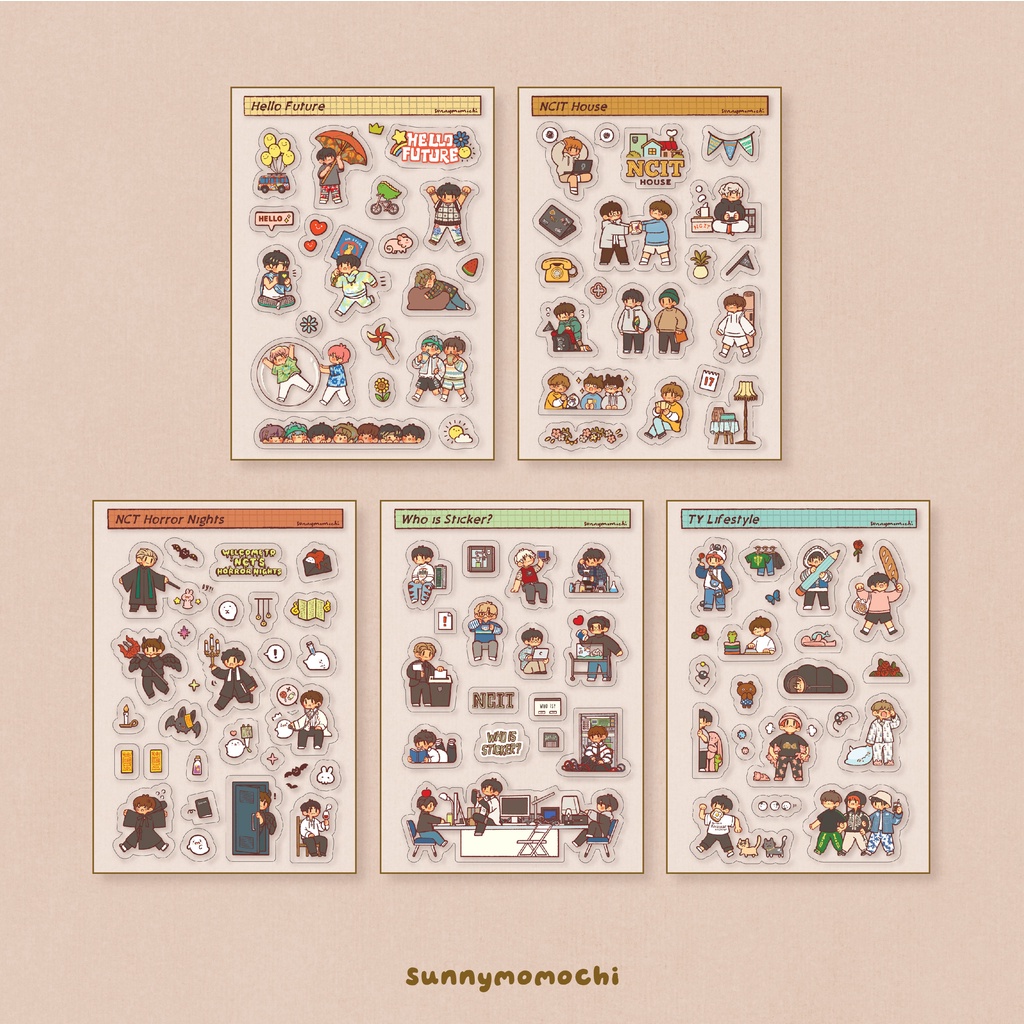 

NCT Transparent Journal Sticker | sunnymomochi