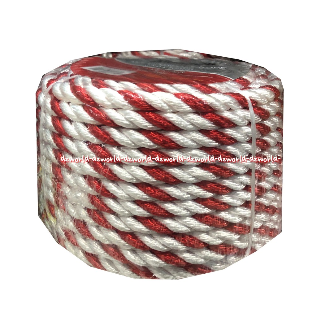 Krisbow Multipurpose Rope 30m x 1cm Twist Rope Tali Kepang Merah