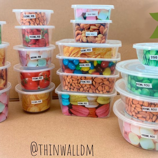 THINWALL KOTAK 250 ML REC/ FOOD CONTAINER / KOTAK PLASTIK MAKANAN