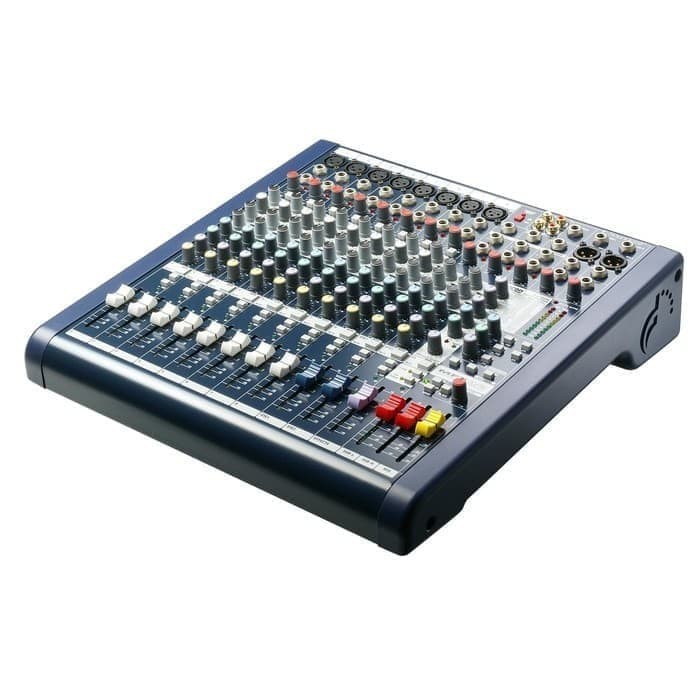 mixer soundcraft mfx8/mfx 8 ( 8 channel ) 2 aux + 2 group sub